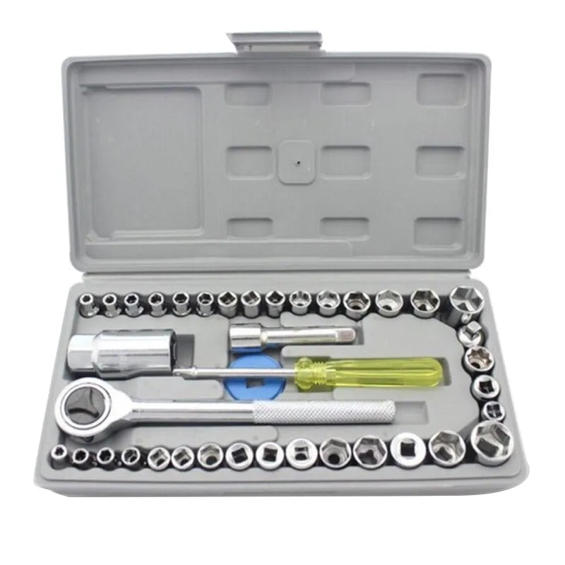 Coffret Clés à Douilles Combinées Aiwa Original – 40 Pièces Polyvalentes