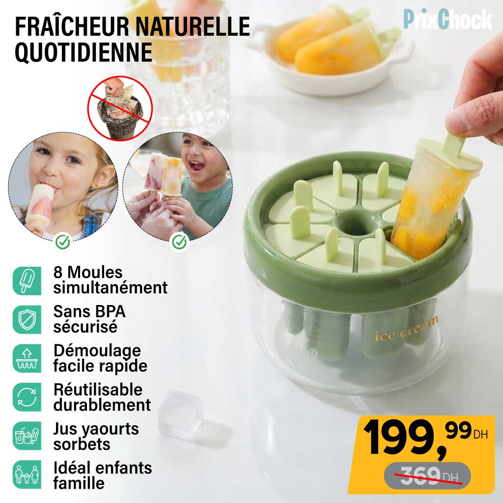 Moule à Glaçons avec Compartiments Pratique