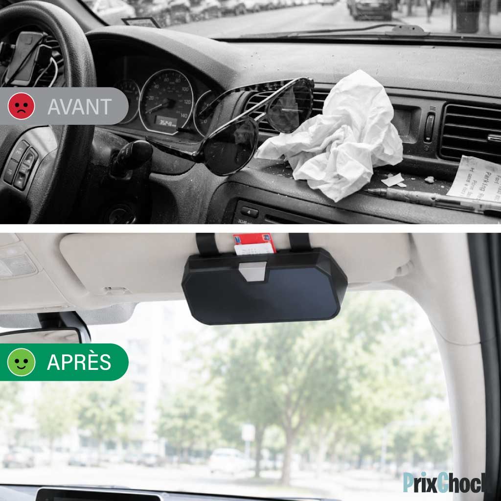 Support de Lunettes pour Pare-Soleil de Voiture