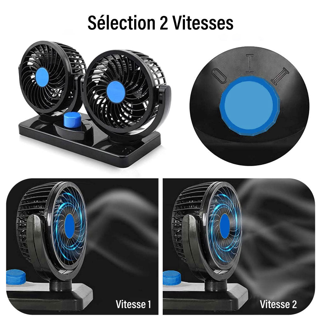 Ventilateur Double Portable
